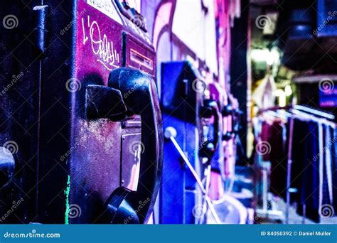 Grafittied phone booth stock photo. Image of public, graffiti - 84050392