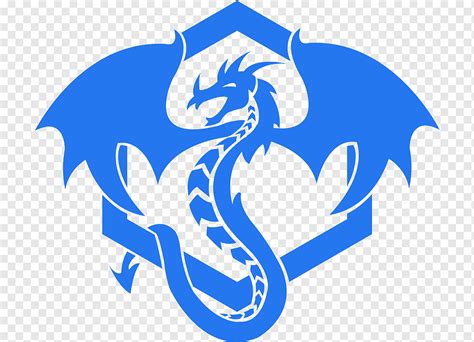 Blue dragon logo, png | PNGWing