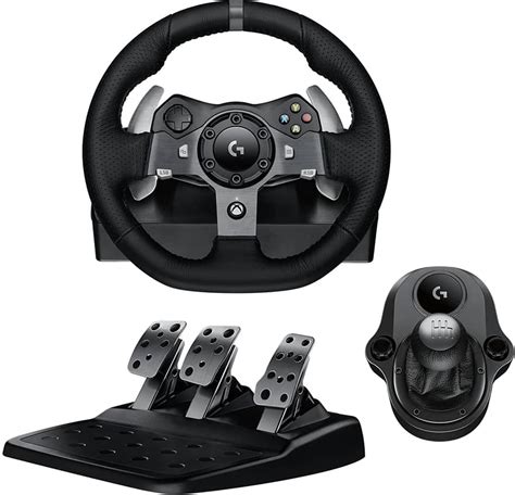 Logitech G920 Driving Force Racing Wheel & Pedals Plus Gear Shifter ...