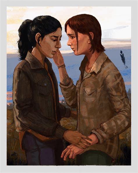 Art by L.R.: Ellie and Dina reunited after the epilogue from...