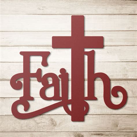 #1 Faith Metal Sign – Christian Walls