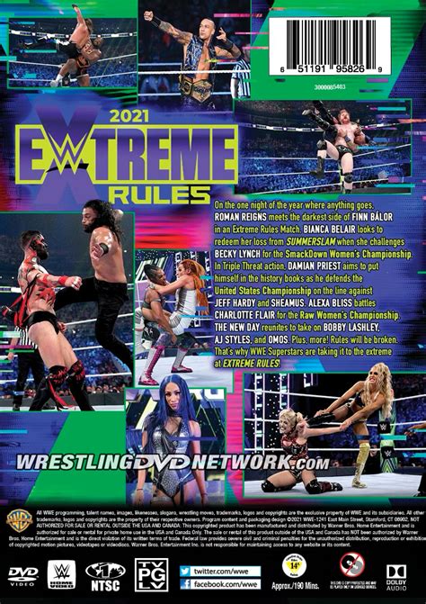 WWE Extreme Rules 2021 DVD Gets Cover Artwork & Extra Match, More on Drew McIntyre’s First DVD ...