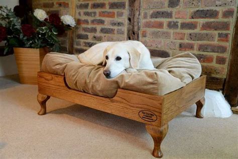 wooden dog bed, wood dog bed, solid, raised, luxury, hand made, pine, custom made, solid ...