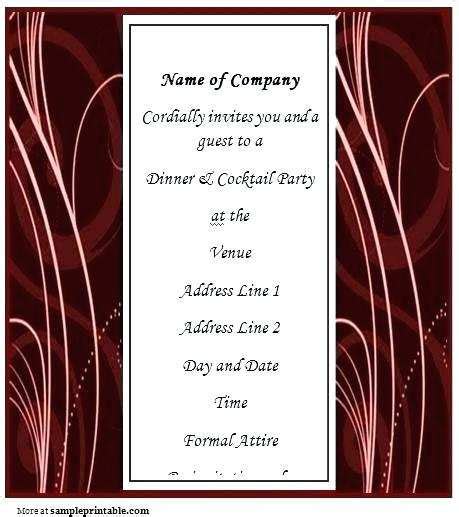 65 Customize Our Free Business Dinner Invitation Example Templates by Business Dinner Invitation ...