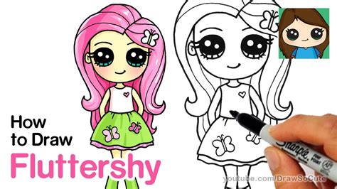 How to Draw Fluttershy My Little Pony Equestria Girls