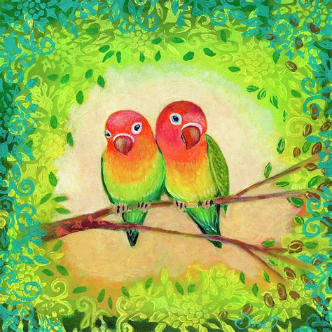 Love Birds Painting by Jennifer Lommers - Pixels