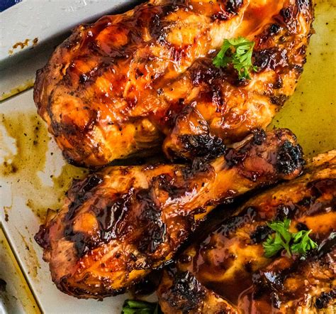 Grilled BBQ Chicken (family favorite!) - The Chunky Chef