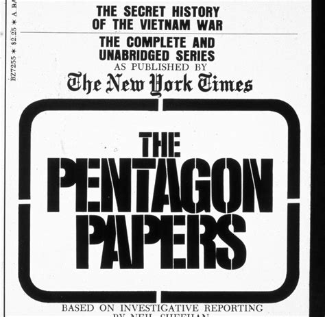 Pentagon Papers / Behind The Race To Publish The Top Secret Pentagon Papers The New York Times