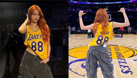 LE SSERAFIM's Huh Yunjin gives team captain energy in latest Instagram photos (Feat. Lakers ...