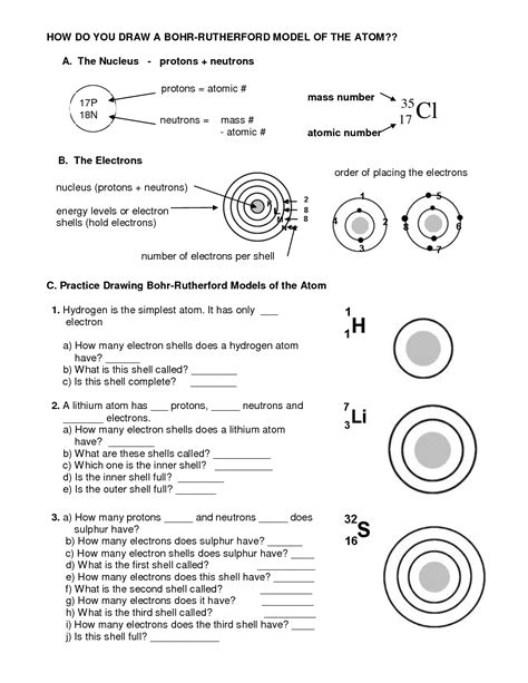 How to Do Bohr Diagrams | HOW DO YOU DRAW A BOHR-RUTHERFORD MODEL ... | Teaching chemistry ...