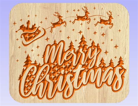 Merry Christmas / Gift CNC Files / CNC Files for Wood / CNC - Etsy