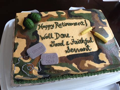 Joyce Gourmet: Army Retirement Cake