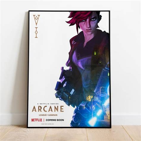 Popular Game Arcane Poster Vi Viktor Jayce Jinx League of Legends Art Prints Anime Wall ...