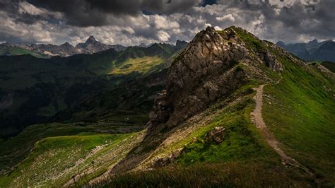 Panorama vom Nebelhorn in Richtung Hochvogel Foto & Bild | nikon, panorama, natur Bilder auf ...