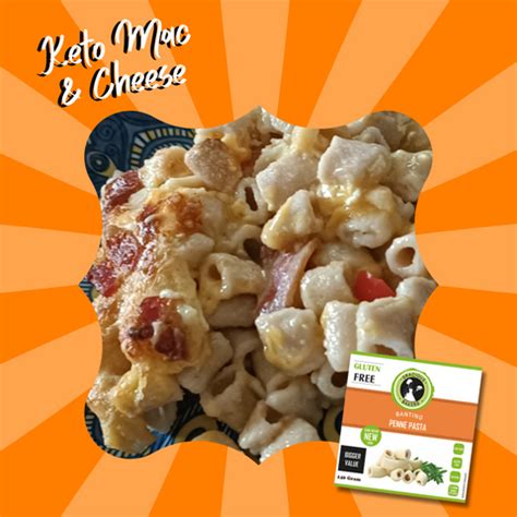 Creamy Keto and Banting Mac and Cheese Penne Bake — Caring Candies