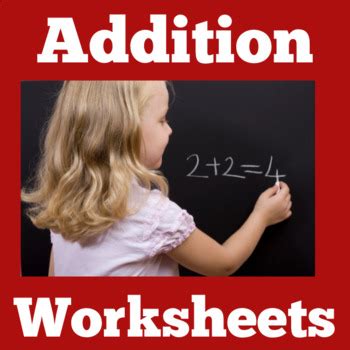 Basic Addition | Worksheets Activities Preschool Kindergarten 1st Grade Practice