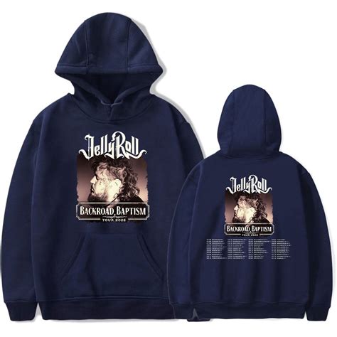 Jelly Roll World Tour Merch Hoodie Sweatshirt New Logo Women/Men HIP ...