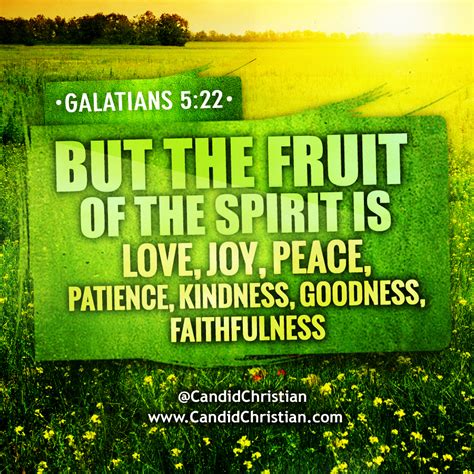 The Fruit of the Spirit is Love, Joy, Peace | Candid Christian