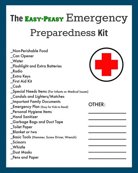 Earthquake Supplies Checklist