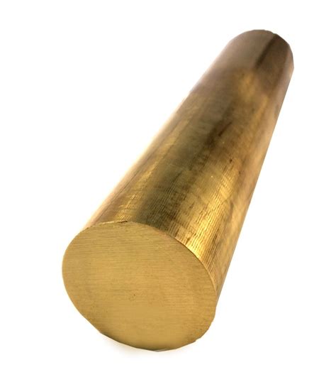 C36000 Brass Solid Round Bar 1/2" Diameter