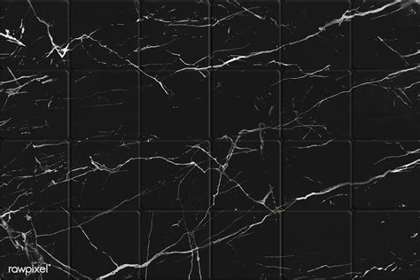 Black tiles patterned background vector | free image by rawpixel.com | Marble tile floor, Grey ...