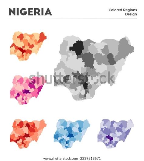 Nigeria Map Collection Borders Nigeria Your Stock Vector (Royalty Free) 2239818671 | Shutterstock