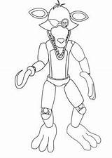 Fnaf coloring Pages Funtime foxy In 2022  Minion sketch template