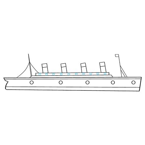 Line Drawing Of The Titanic Finelineartdrawingstexture | Images and ...