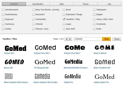 Adobe Font Finder - Go Media™ · Creativity at work!