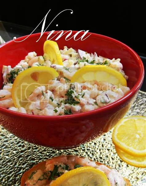 NINA'S RECIPES.....: BABY SHRIMP SALAD - APPETIZER -