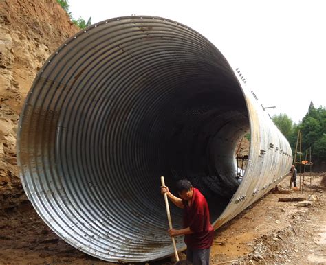 Corrugated steel culvert pipe for Sale in China