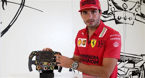 Learn How Ferrari’s Formula 1 Steering Wheel Works With Carlos Sainz Jr ...