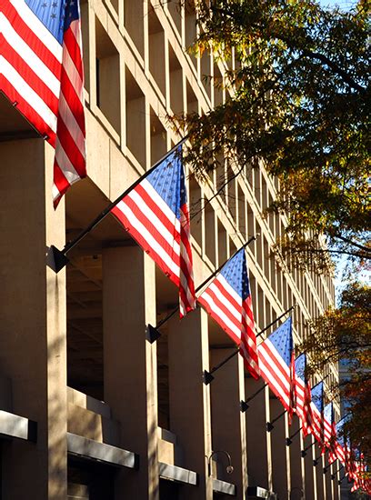 Flags and Banners at FBI Headquarters — FBI