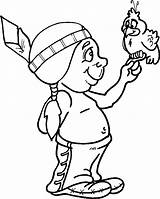 Native American Indian Coloring Pages For Kids sketch template