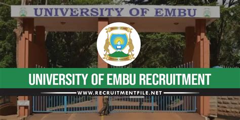 University of Embu Recruitment 2023/2024 Application Form Portal