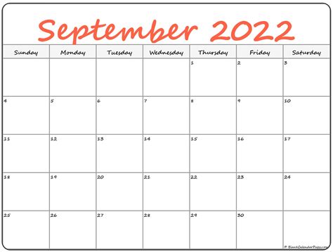 September 2022 calendar | free printable calendars