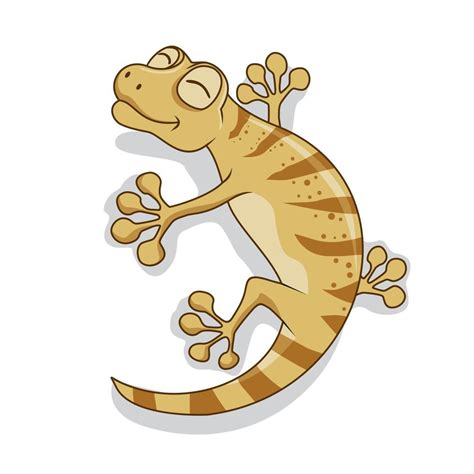 Gecko Cartoon Isolated 3513811 Vector Art at Vecteezy