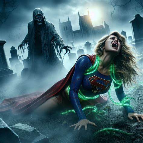 Supergirl faces death in the graveyard! by Necromancer-Rev on DeviantArt