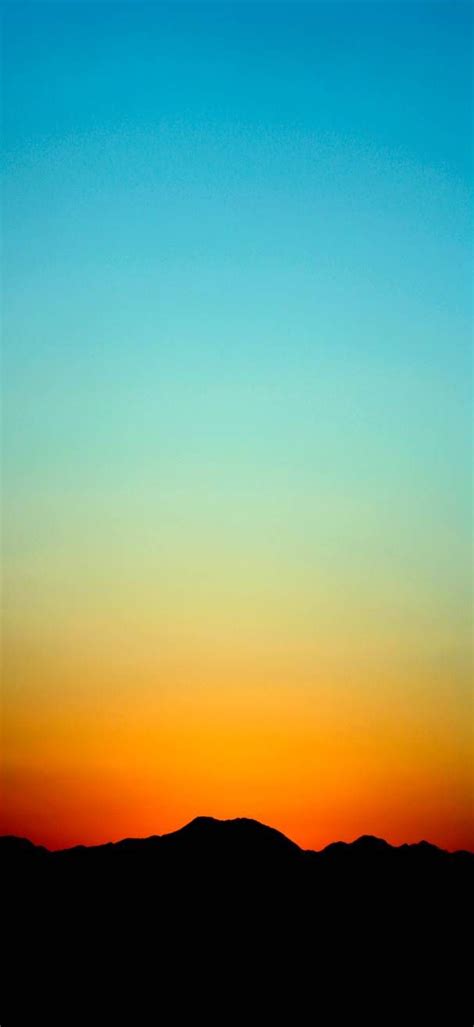 Orange Blue Gradient Wallpaper by efforfake on DeviantArt | Blue sunset ...