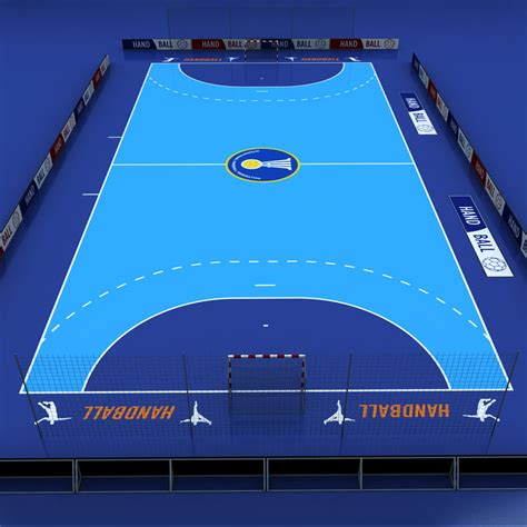 handball court 3d model