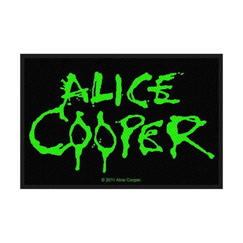 Alice Cooper Standard Woven Patch: Logo. Wholesale Only & Official Licensed