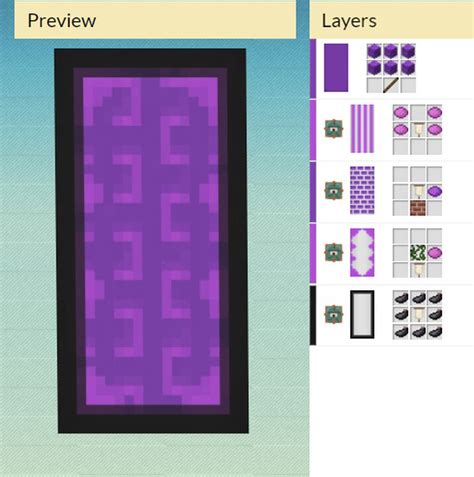 How to make a nether portal banner