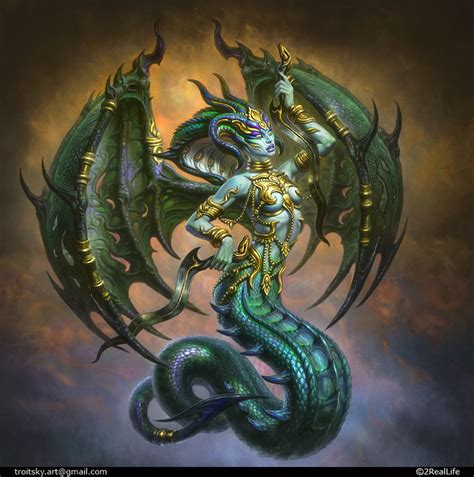 Naga, ivan troitsky | Monster concept art, Naga, Concept art