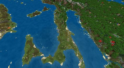 Карта 1:4000 Scale Map of Earth для Minecraft