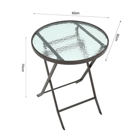 Round/Square/Rectangle Garden Table Outdoor Cafe Bistro Glass Top Dining Table | eBay