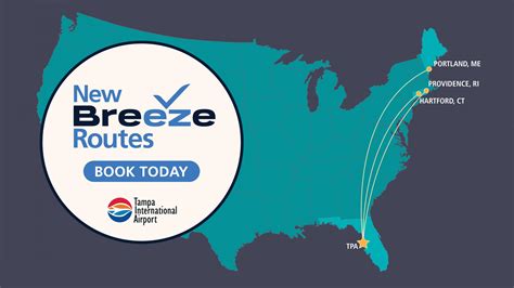 Breeze announces three new nonstop routes from TPA