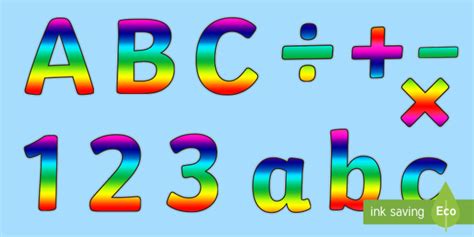 👉 Rainbow Alphabet Display Lettering (teacher made)