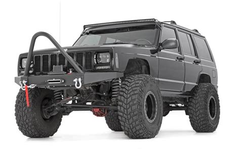 Rough Country 10570 Front Winch Bumper for 84-01 Jeep Cherokee XJ | Quadratec