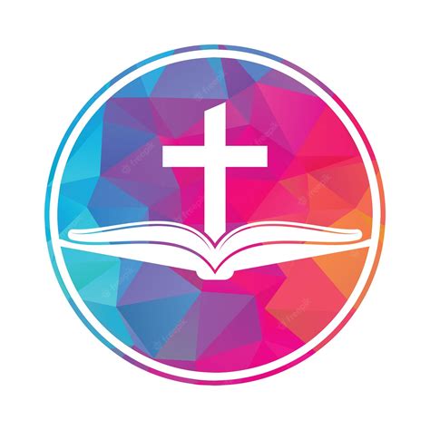 Premium Vector | Book church logo design icon bible church logo design vector cross and holy ...