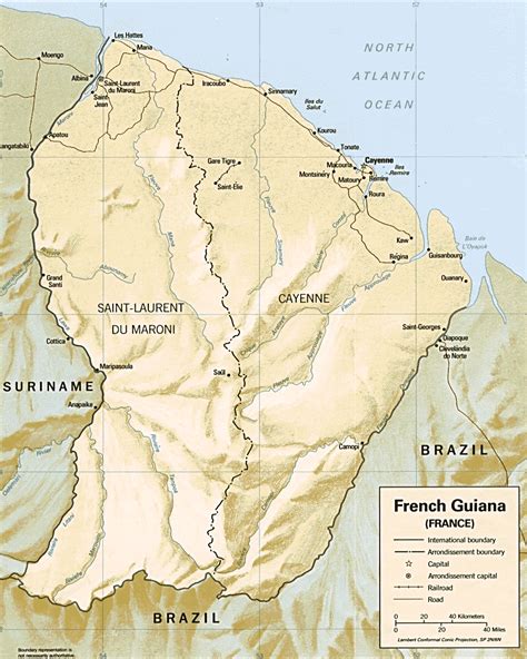 French Guiana Map